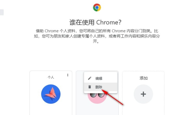 谷歌浏览器如何移除个人资料5