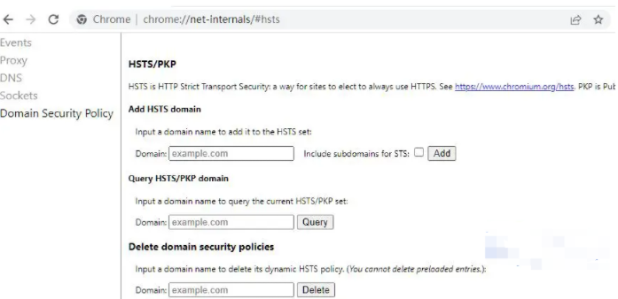 chrome浏览器怎么清除hsts缓存3