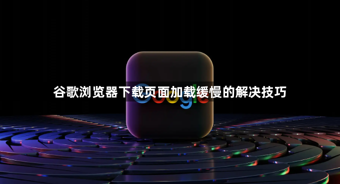 谷歌浏览器下载页面加载缓慢的解决技巧1