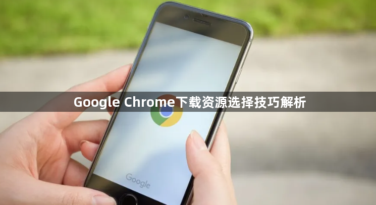 Google Chrome下载资源选择技巧解析1