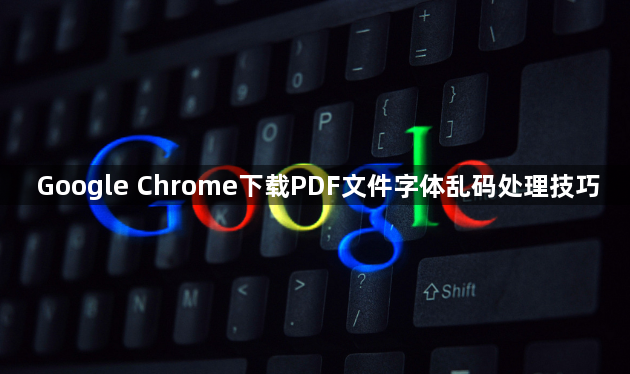 Google Chrome下载PDF文件字体乱码处理技巧1