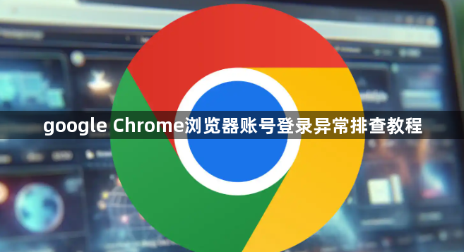 google Chrome浏览器账号登录异常排查教程1