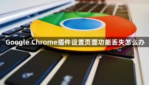 Google Chrome插件设置页面功能丢失怎么办1