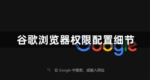 谷歌浏览器权限配置细节1