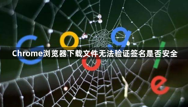 Chrome浏览器下载文件无法验证签名是否安全1