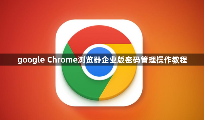 google Chrome浏览器企业版密码管理操作教程1
