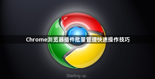 Chrome浏览器插件批量管理快速操作技巧1