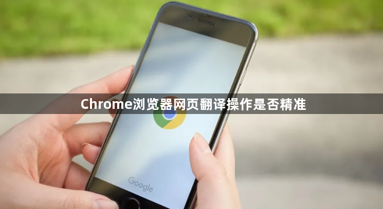 Chrome浏览器网页翻译操作是否精准1