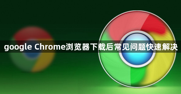 google Chrome浏览器下载后常见问题快速解决1