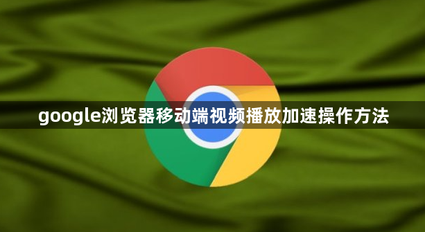 google浏览器移动端视频播放加速操作方法1