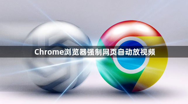 Chrome浏览器强制网页自动放视频1