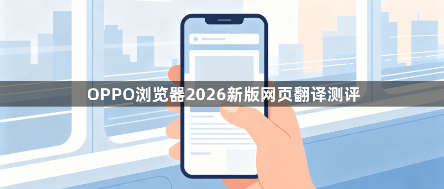 OPPO浏览器2026新版网页翻译测评1
