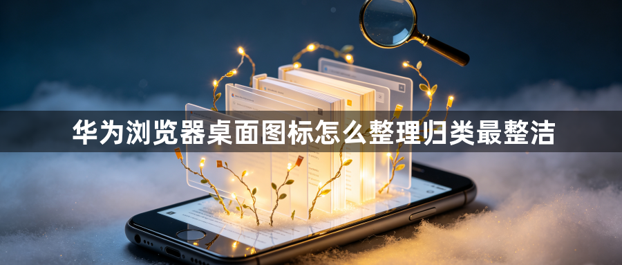华为浏览器桌面图标怎么整理归类最整洁1