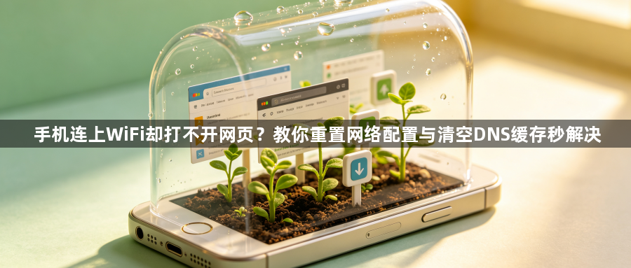 手机连上WiFi却打不开网页？教你重置网络配置与清空DNS缓存秒解决1