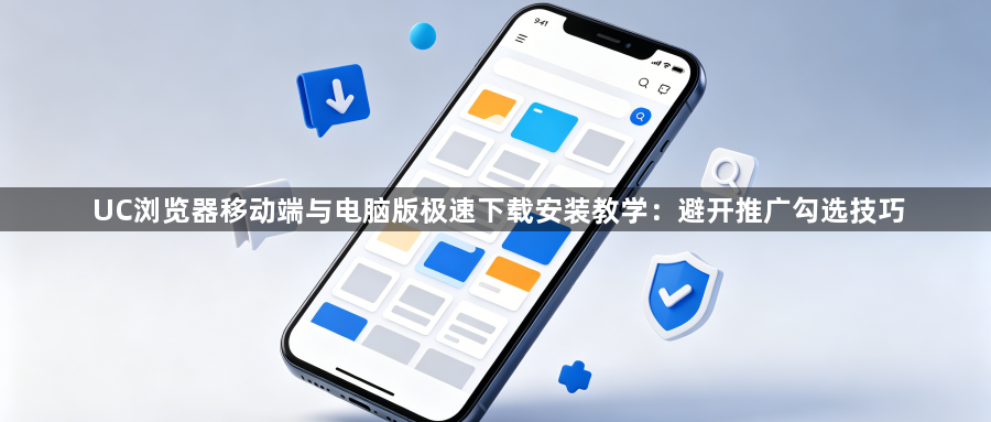 UC浏览器移动端与电脑版极速下载安装教学：避开推广勾选技巧1