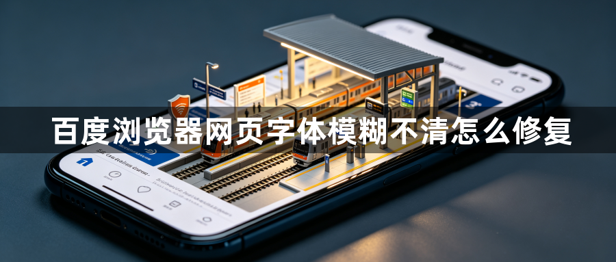 百度浏览器网页字体模糊不清怎么修复1