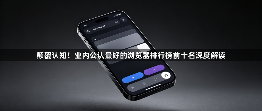 颠覆认知！业内公认最好的浏览器排行榜前十名深度解读1