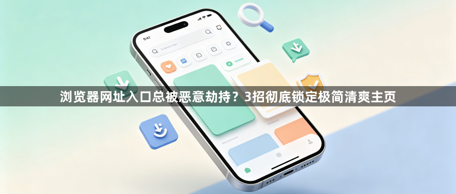 浏览器网址入口总被恶意劫持？3招彻底锁定极简清爽主页1