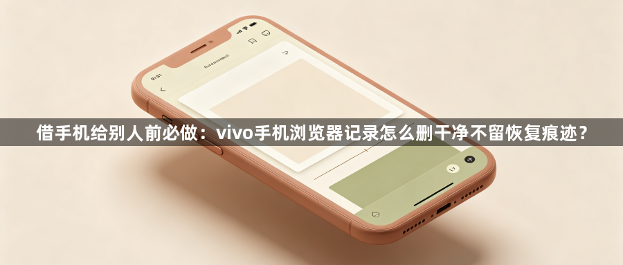 借手机给别人前必做：vivo手机浏览器记录怎么删干净不留恢复痕迹？1