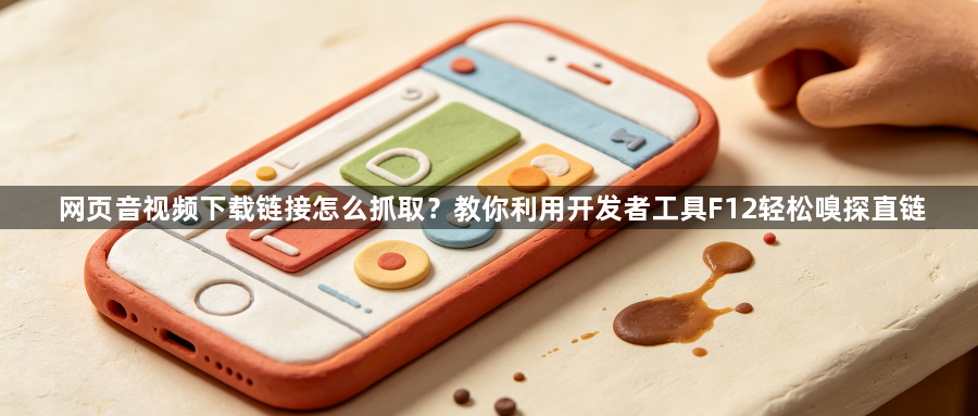 网页音视频下载链接怎么抓取？教你利用开发者工具F12轻松嗅探直链1