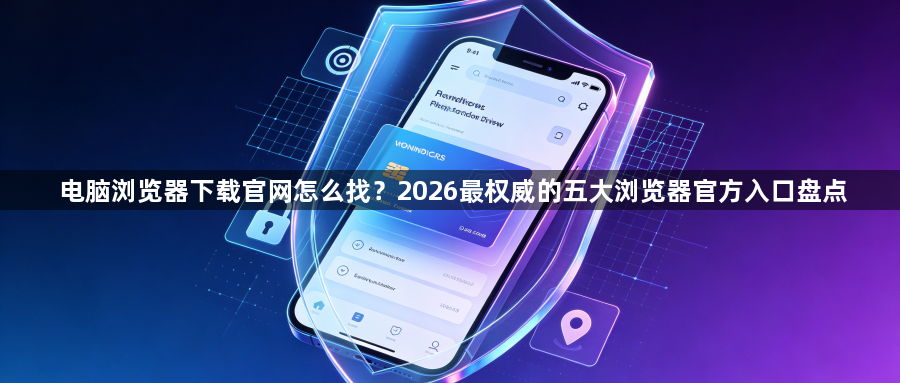 电脑浏览器下载官网怎么找？2026最权威的五大浏览器官方入口盘点1