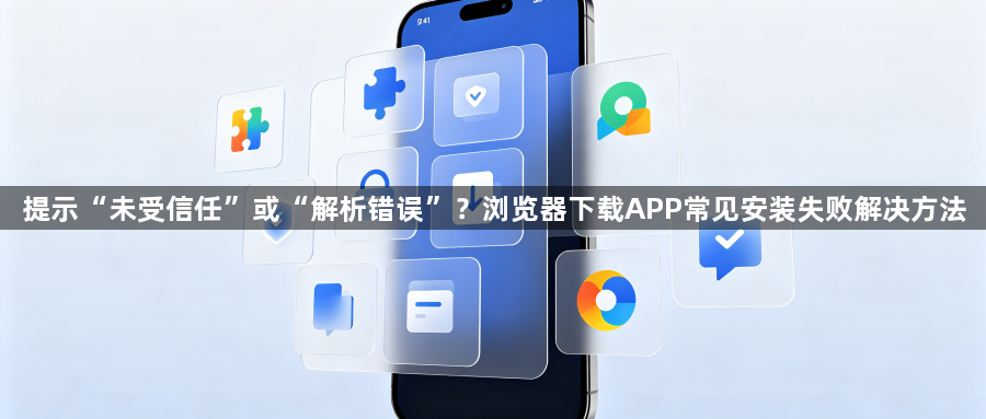提示“未受信任”或“解析错误”？浏览器下载APP常见安装失败解决方法1