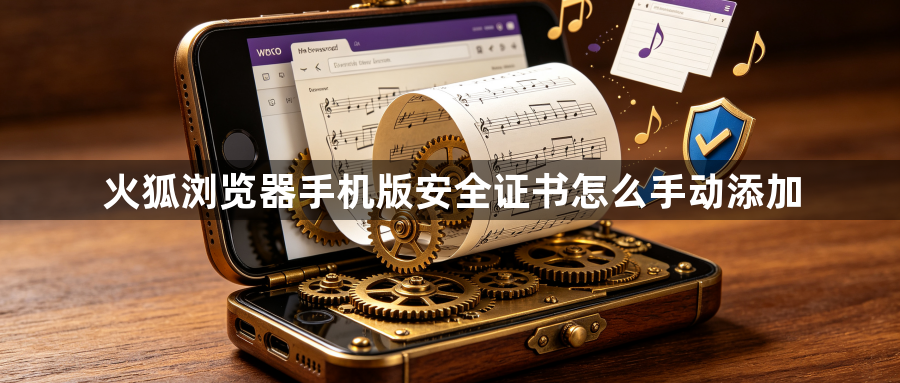 火狐浏览器手机版安全证书怎么手动添加1