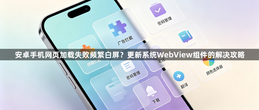 安卓手机网页加载失败频繁白屏？更新系统WebView组件的解决攻略1