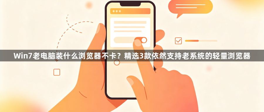 Win7老电脑装什么浏览器不卡？精选3款依然支持老系统的轻量浏览器1