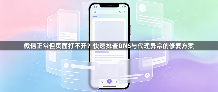 微信正常但页面打不开？快速排查DNS与代理异常的修复方案1