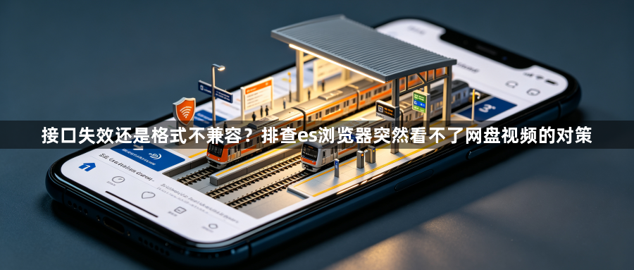 接口失效还是格式不兼容？排查es浏览器突然看不了网盘视频的对策1